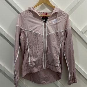Nike pink windbreaker jacket size small